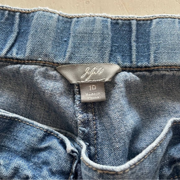 J. Jill Blue Jean Denim Cotton Shorts Size 10 - Picture 4 of 4
